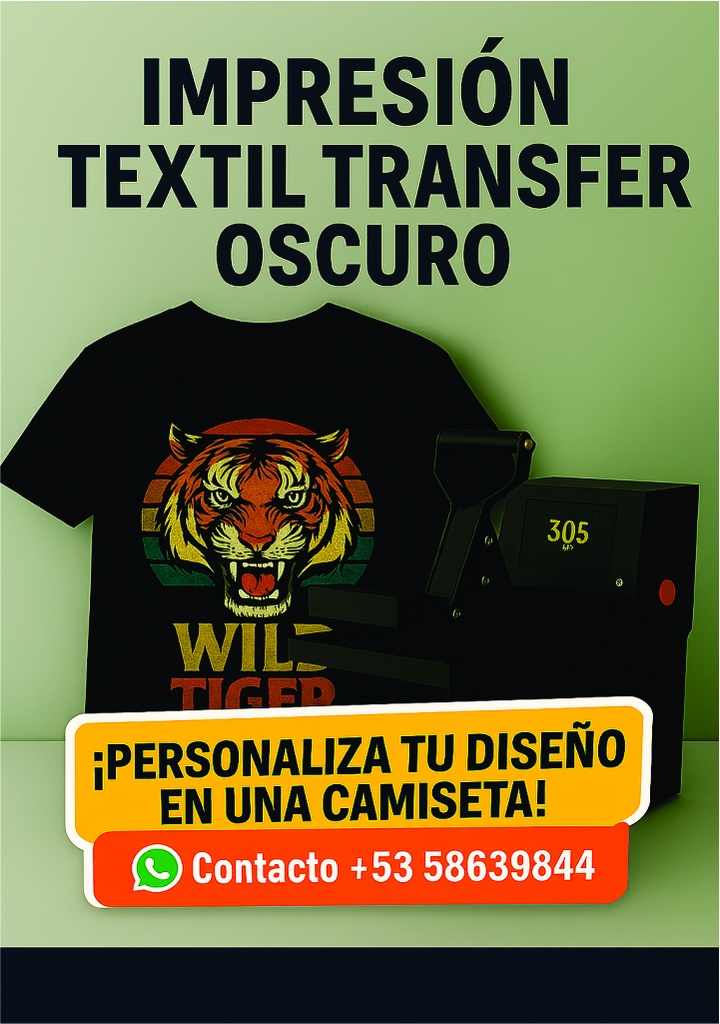 Servicio Impresión Pulover Adulto Oscuro Transfer Oscuro