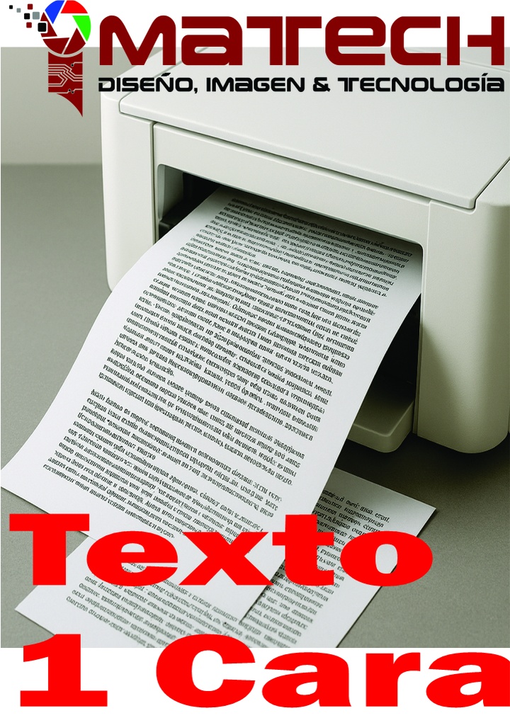Servicio Impresión de Documentos Solo Texto