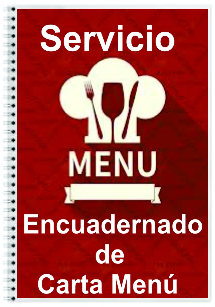 Servicio de Personalización de Porta Carta Menú