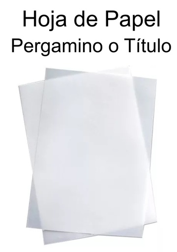 [HoPaPe21.6x27.9-0096] Hoja de Papel Pergamino 21.6 x 27.9