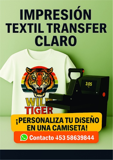 [SeImPuAdBlAlTrClPe-0532] Servicio Impresión Pulover Adulto Blanco Algodón Transfer Claro