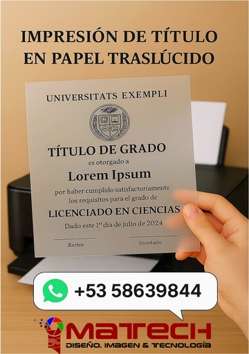 [SeImTi-0645] Servicio de Impresión de Títulos