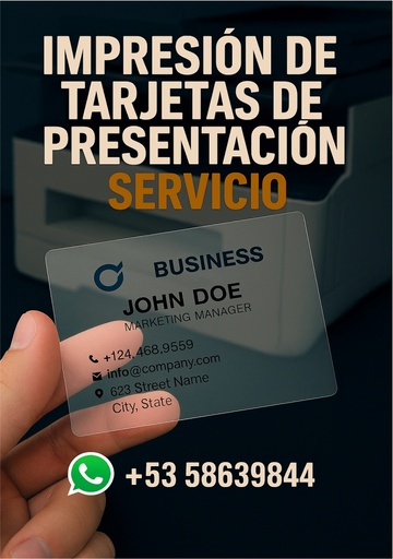 Servicio de Impresión de Tarjetas de Presentación por Docenas
